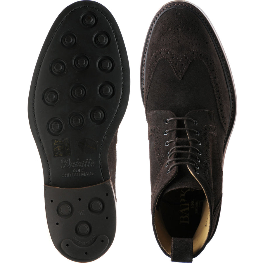 Product image for Barker Calder in choc burnished suede