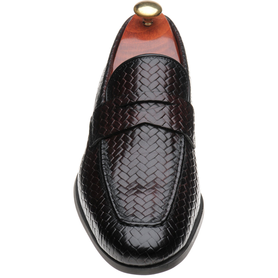 Product image for Barker Capri in brown weave calf