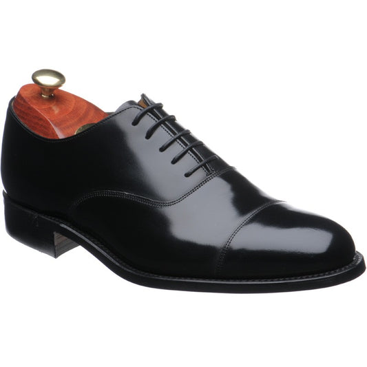 Product image for Barker Cheltenham (Rubber) mens rubber-soled Oxfords in black polished (second)