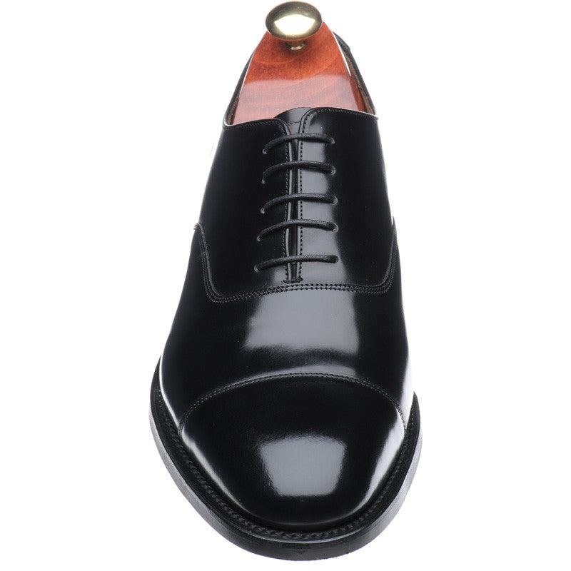 Product image for Barker Cheltenham (Rubber) mens rubber-soled Oxfords in black polished (second)