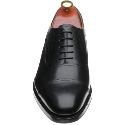 Product image for Barker Cherwell mens hybrid-soled Oxfords in black calf