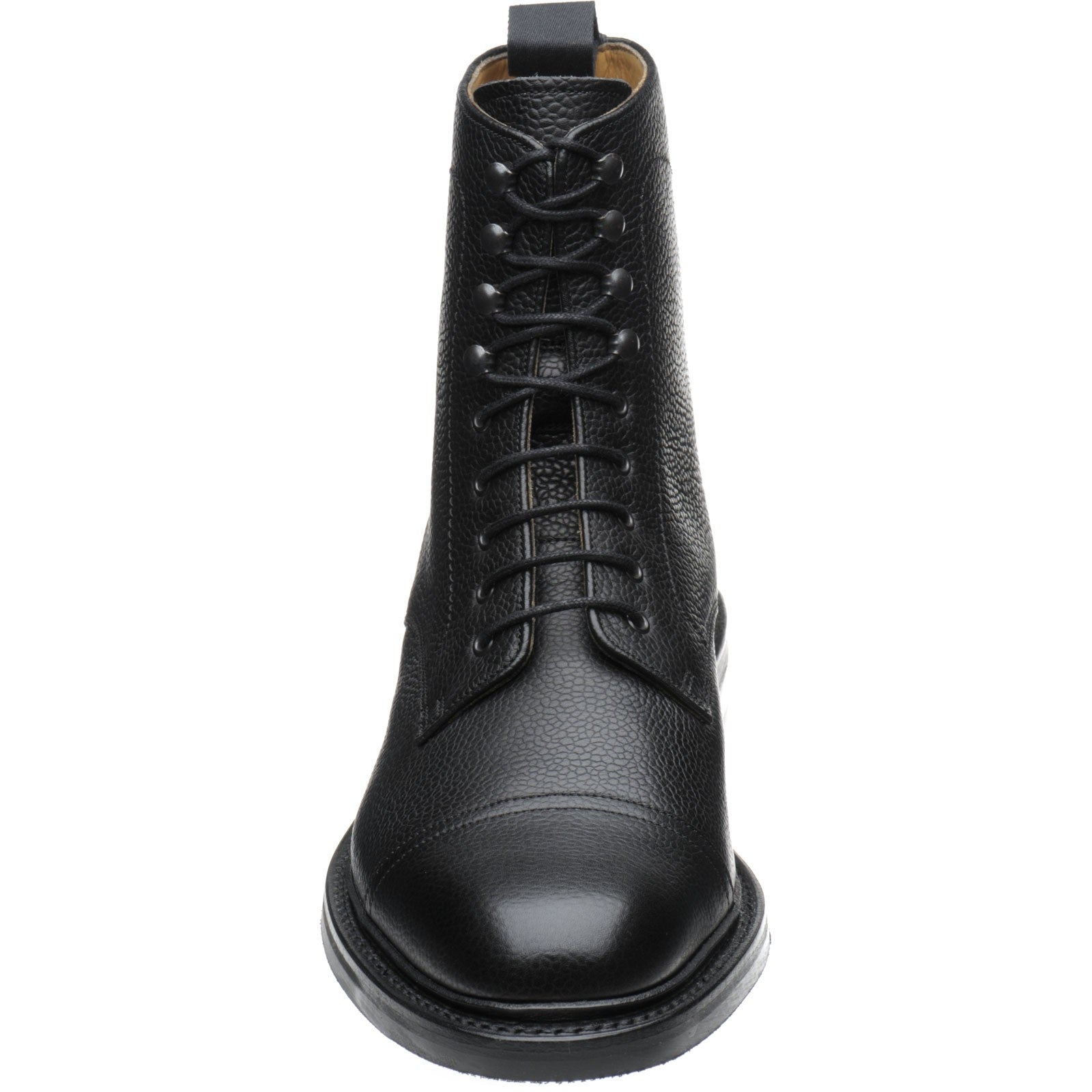 Product image for Barker Donegal in black grain calf