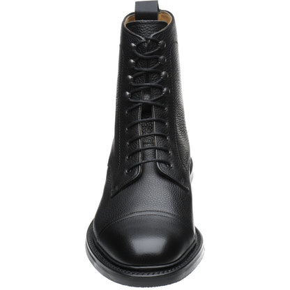 Product image for Barker Donegal in black grain calf