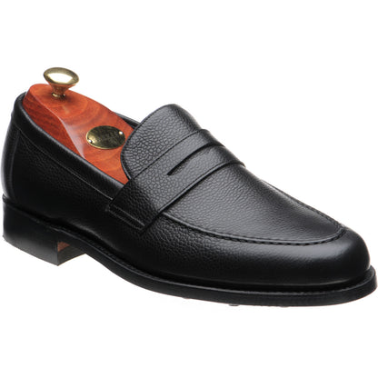 Product image for Barker Jevington (Rubber) in black grain calf