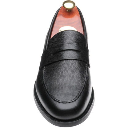 Product image for Barker Jevington (Rubber) in black grain calf