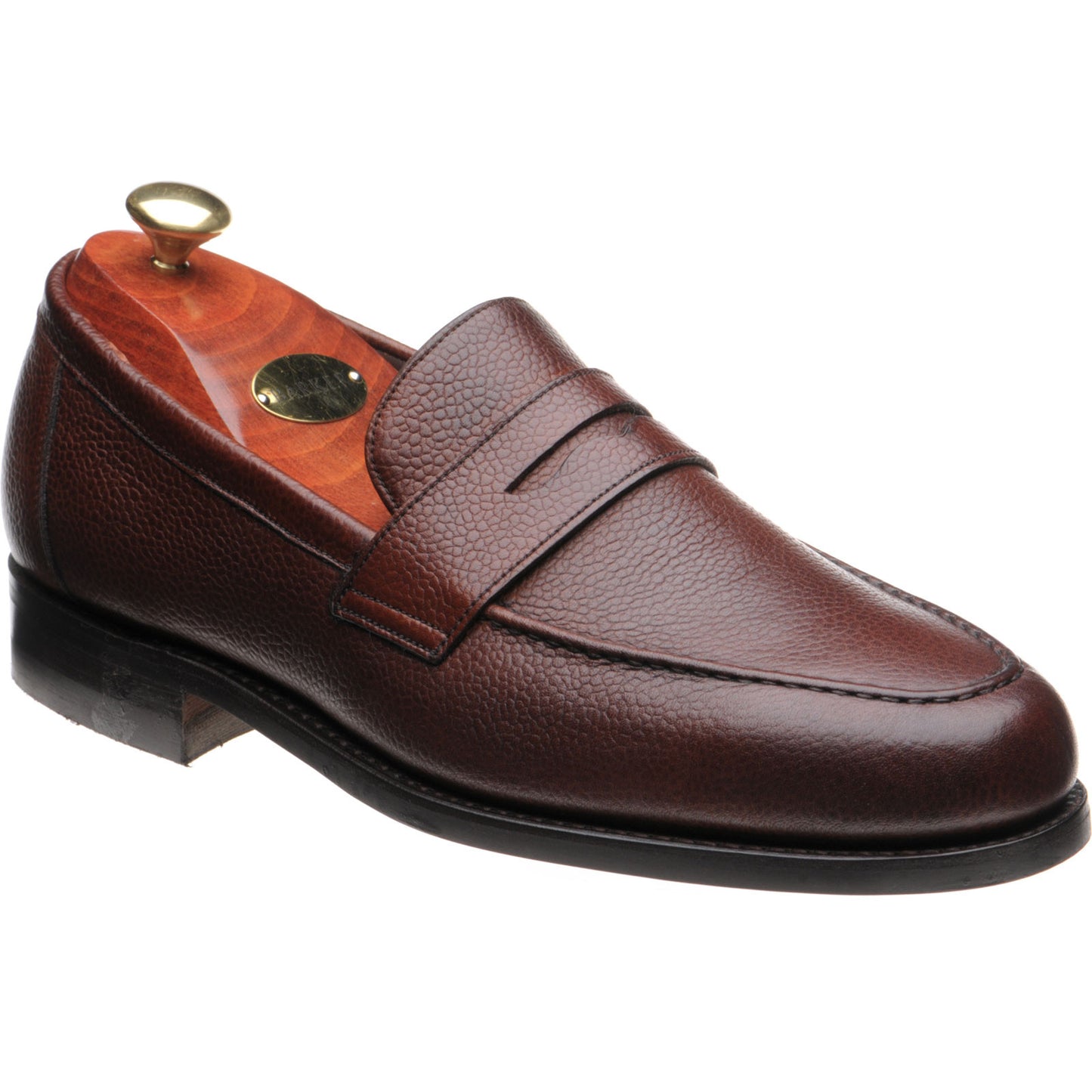 Product image for Barker Jevington (Rubber) in cherry grain calf