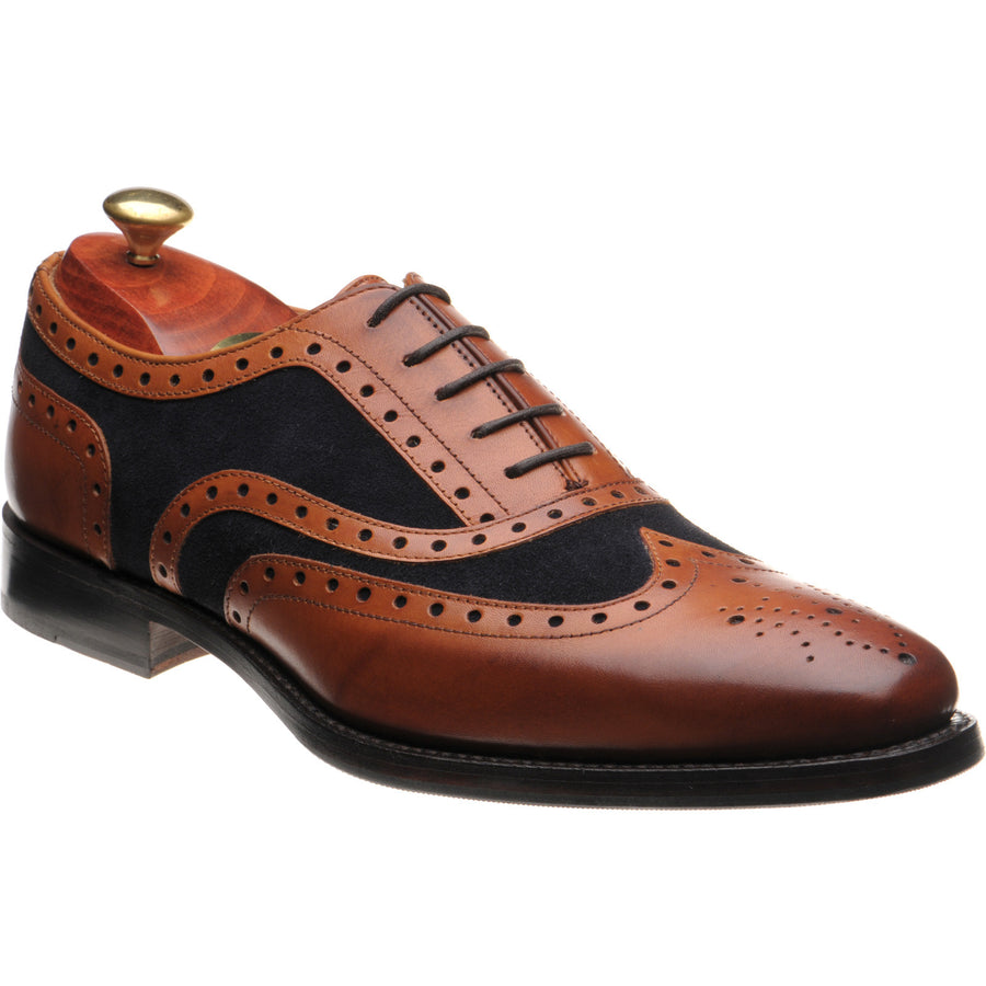 Product image for Barker Keiran in cedar calf and navy suede