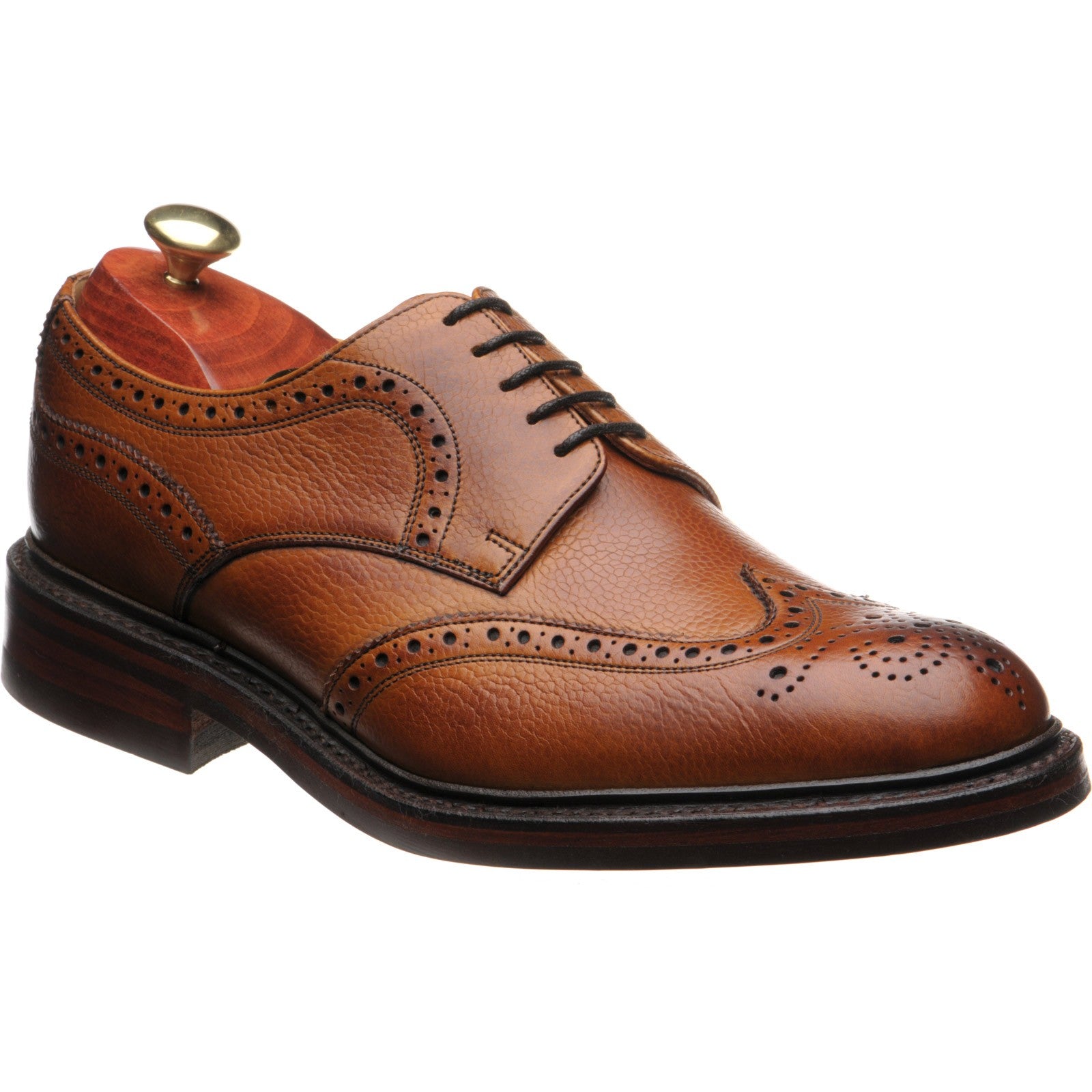 Kelmarsh rubber soled brogues cedar grain