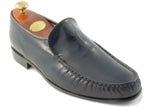 Product image for Barker Laurence mens rubber-soled loafers in black kid (second)