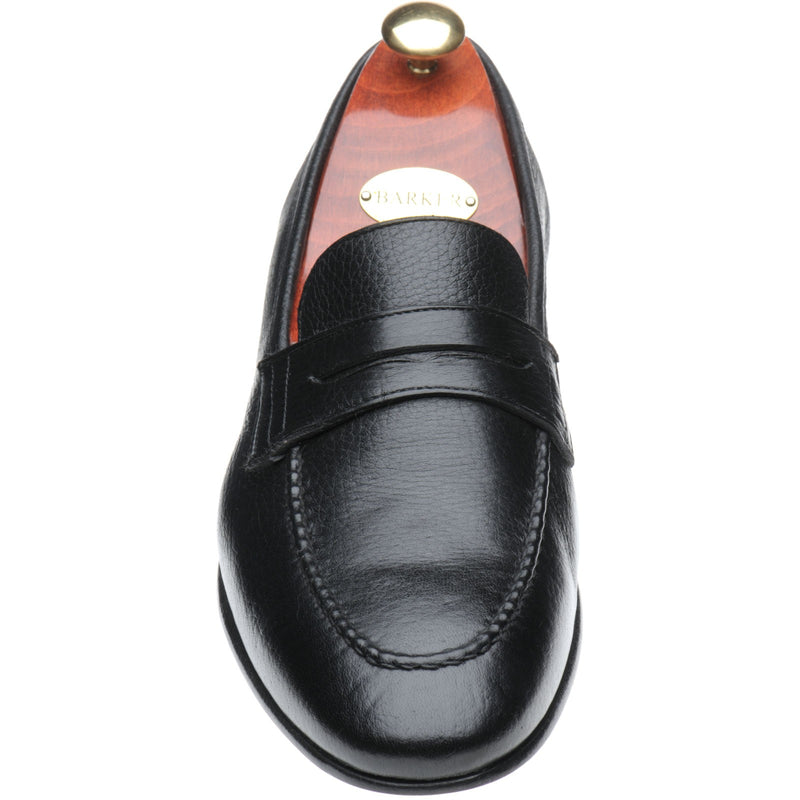 Product image for Barker Ledley mens loafers in black deerskin (second)