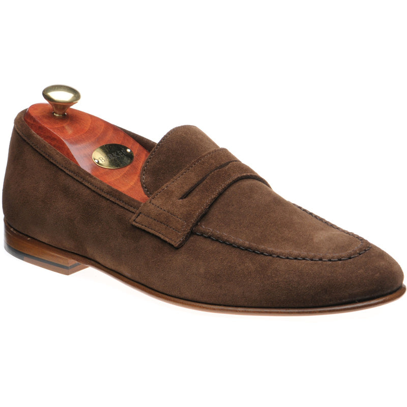 Product image for Barker Ledley mens loafers in castagnia suede (second)