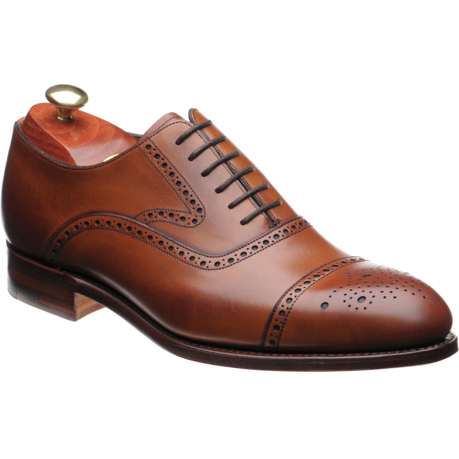 Product image for Barker Lerwick in antique rosewood calf