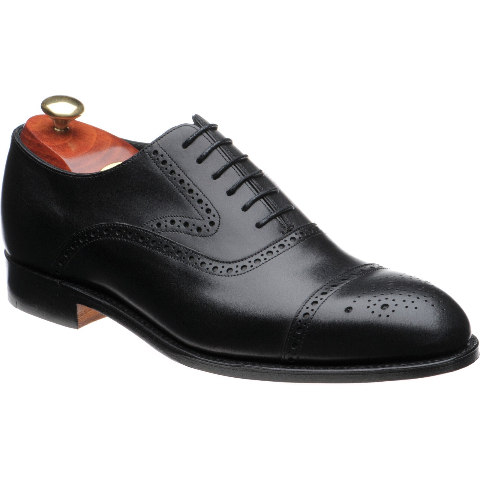 Product image for Barker Lerwick in black calf