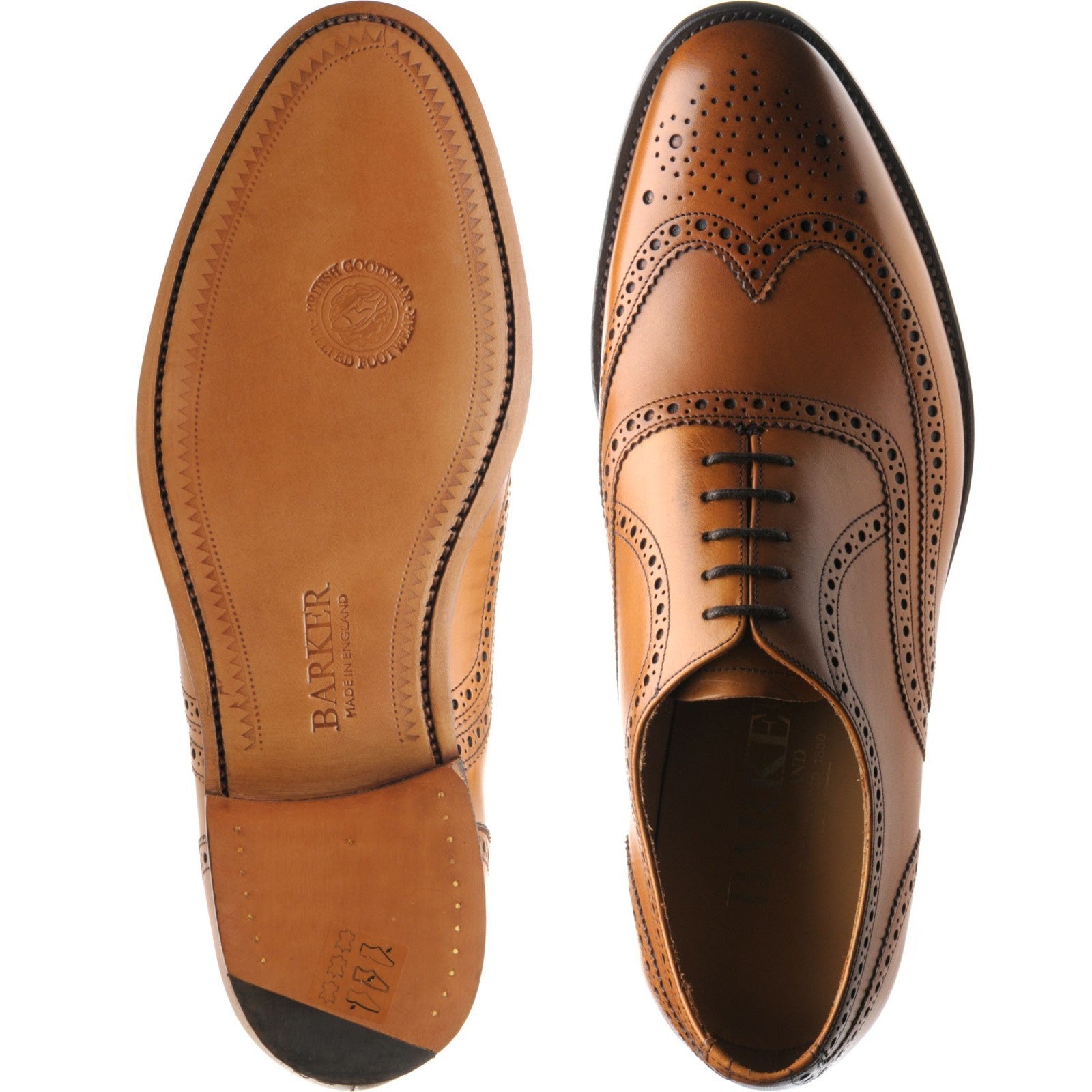 BARKER made in England 新品 ブラウン 42 BARKER ENGLAND 27cm 