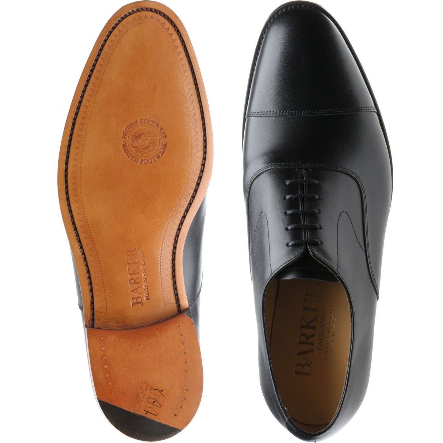 Product image for Barker Malvern in black calf
