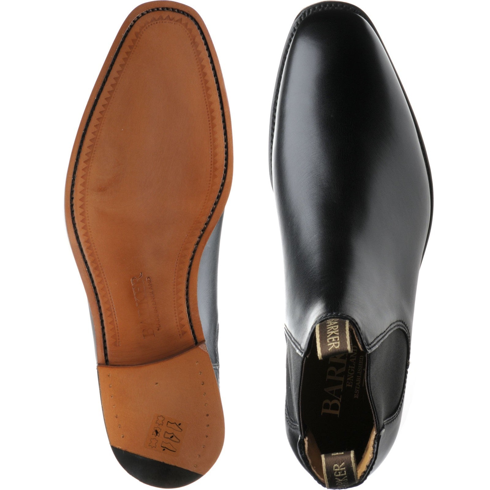 Product image for Barker Mansfield in black calf