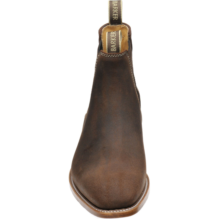 Product image for Barker Mansfield in brown waxy suede