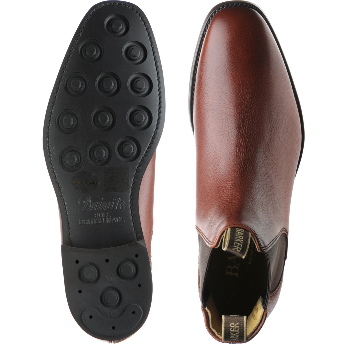 Product image for Barker Mansfield Rubber in cherry grain calf