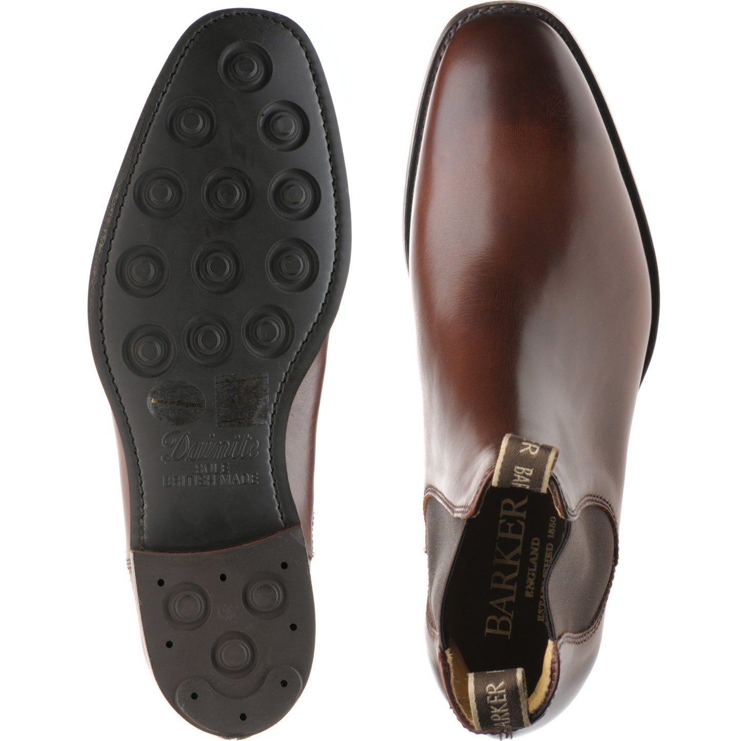 Product image for Barker Mansfield Rubber in walnut calf