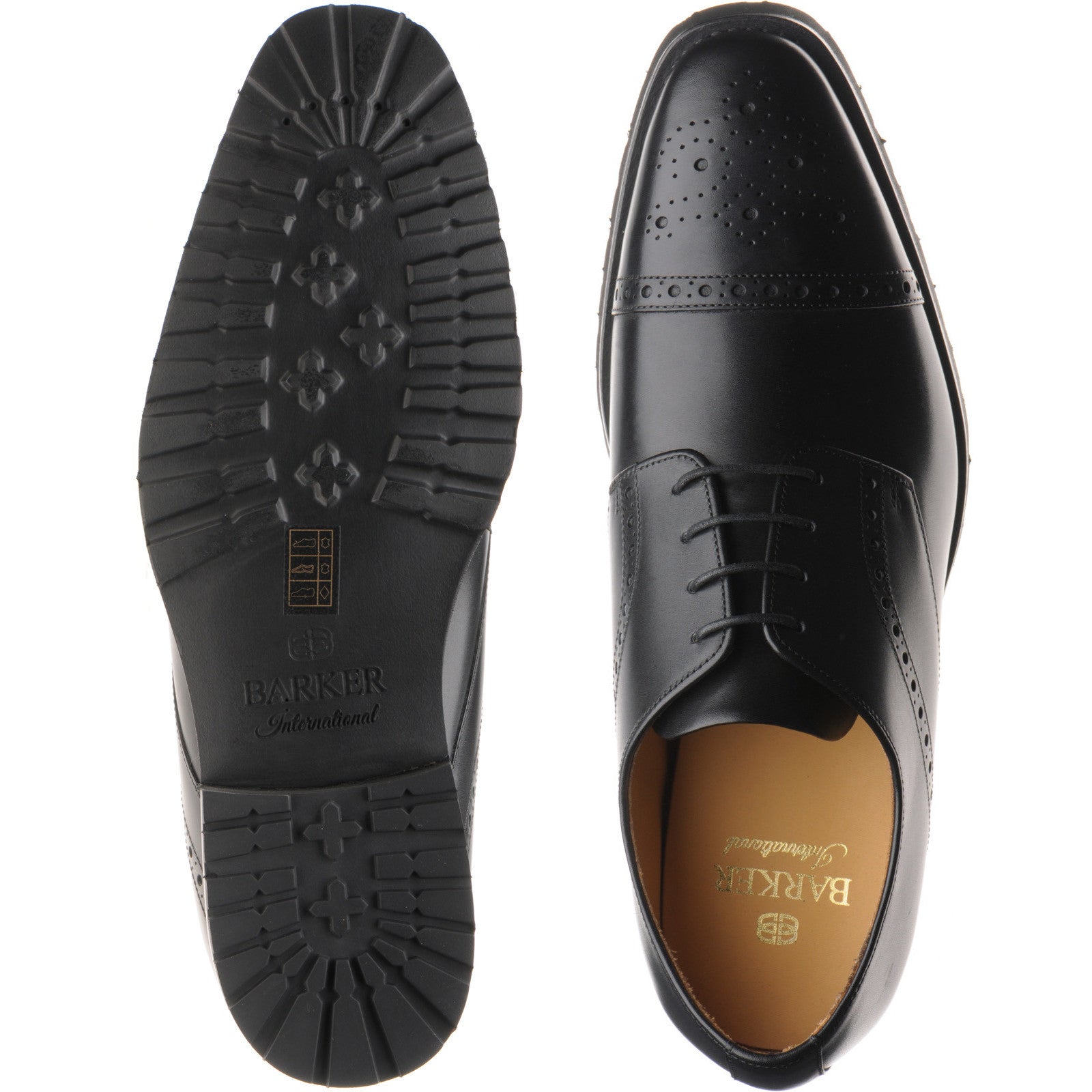 Product image for Barker Margate in black calf