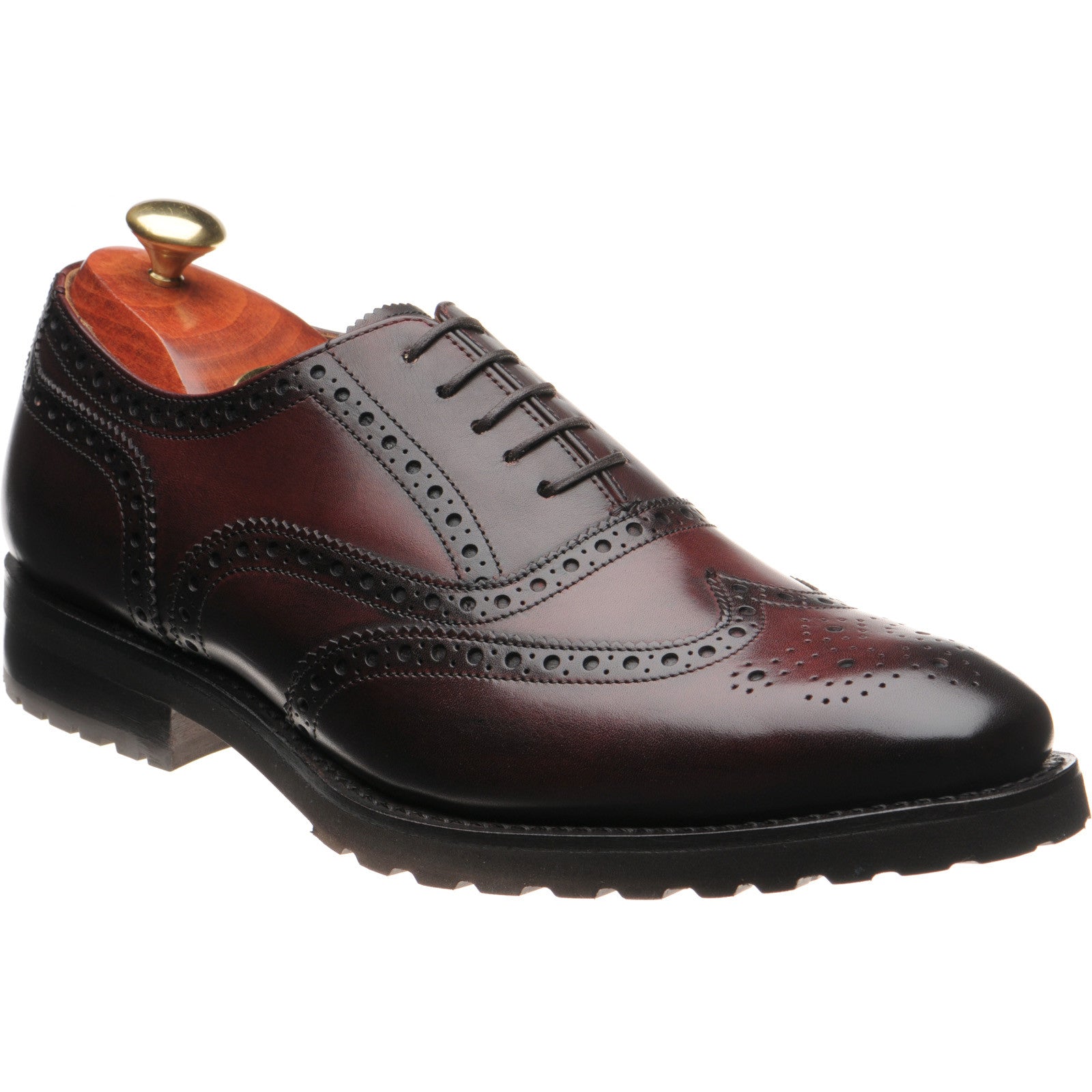 Product image for Barker Marston in burgundy calf