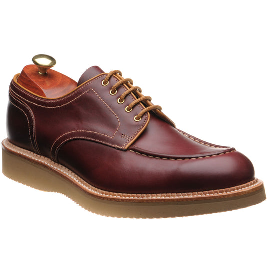 Product image for Barker Michigan in burgundy waxy calf