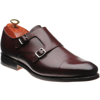 Product image for Barker Middlewich in burgundy calf