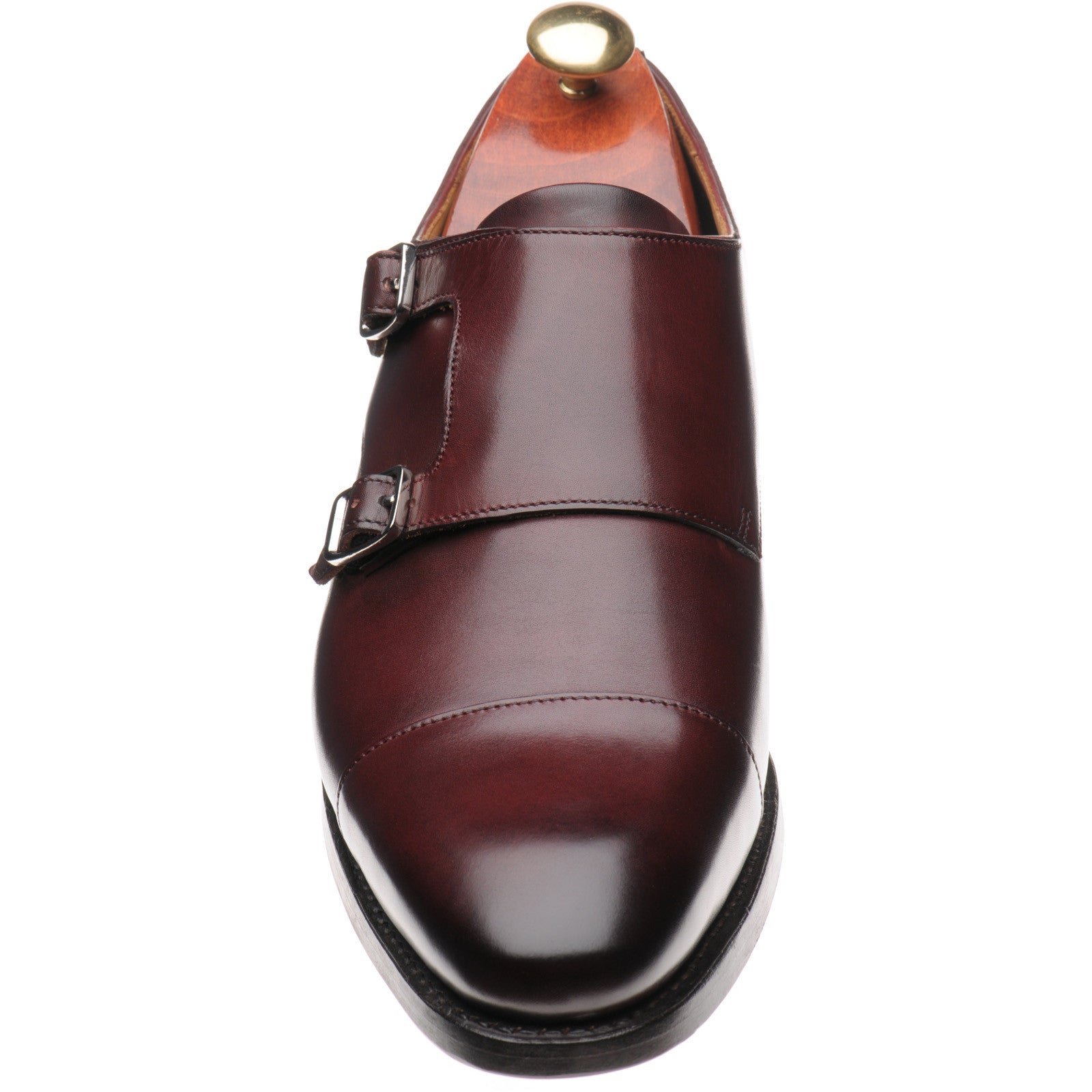 Product image for Barker Middlewich in burgundy calf