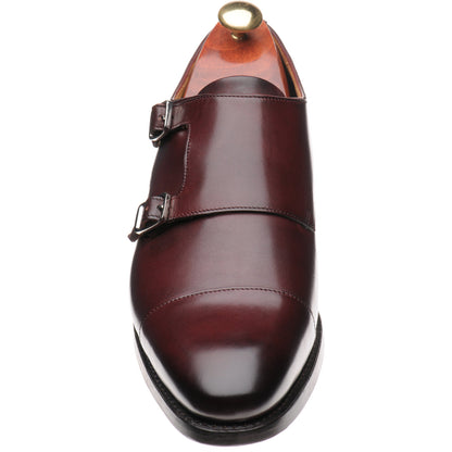 Product image for Barker Middlewich in burgundy calf