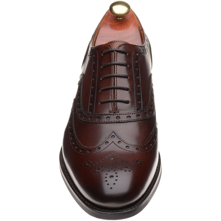 Product image for Barker Ossett mens rubber-soled brogues in walnut calf (second)