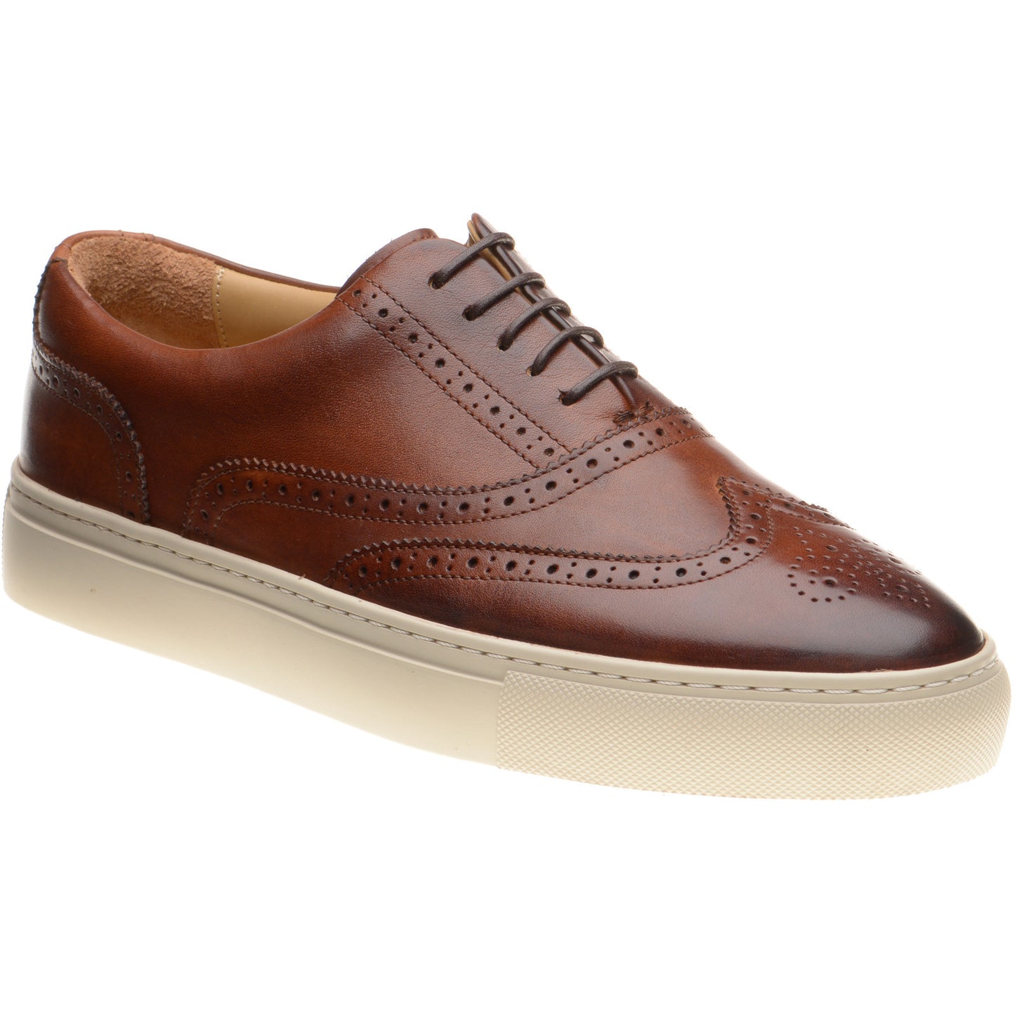 Product image for Barker Owen mens rubber-soled brogues in walnut calf (second)