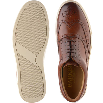 Product image for Barker Owen mens rubber-soled brogues in walnut calf (second)