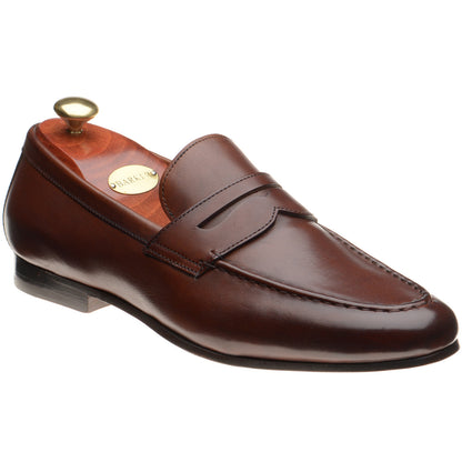 Product image for Barker Sawyer mens loafers in walnut calf