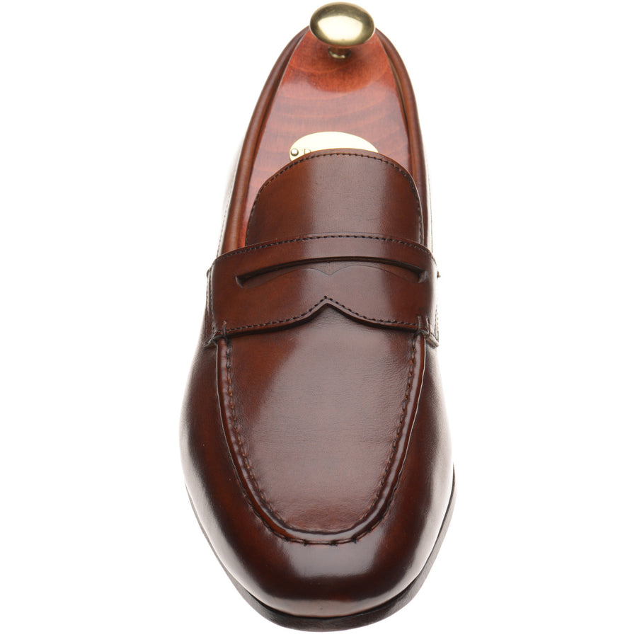 Product image for Barker Sawyer mens loafers in walnut calf