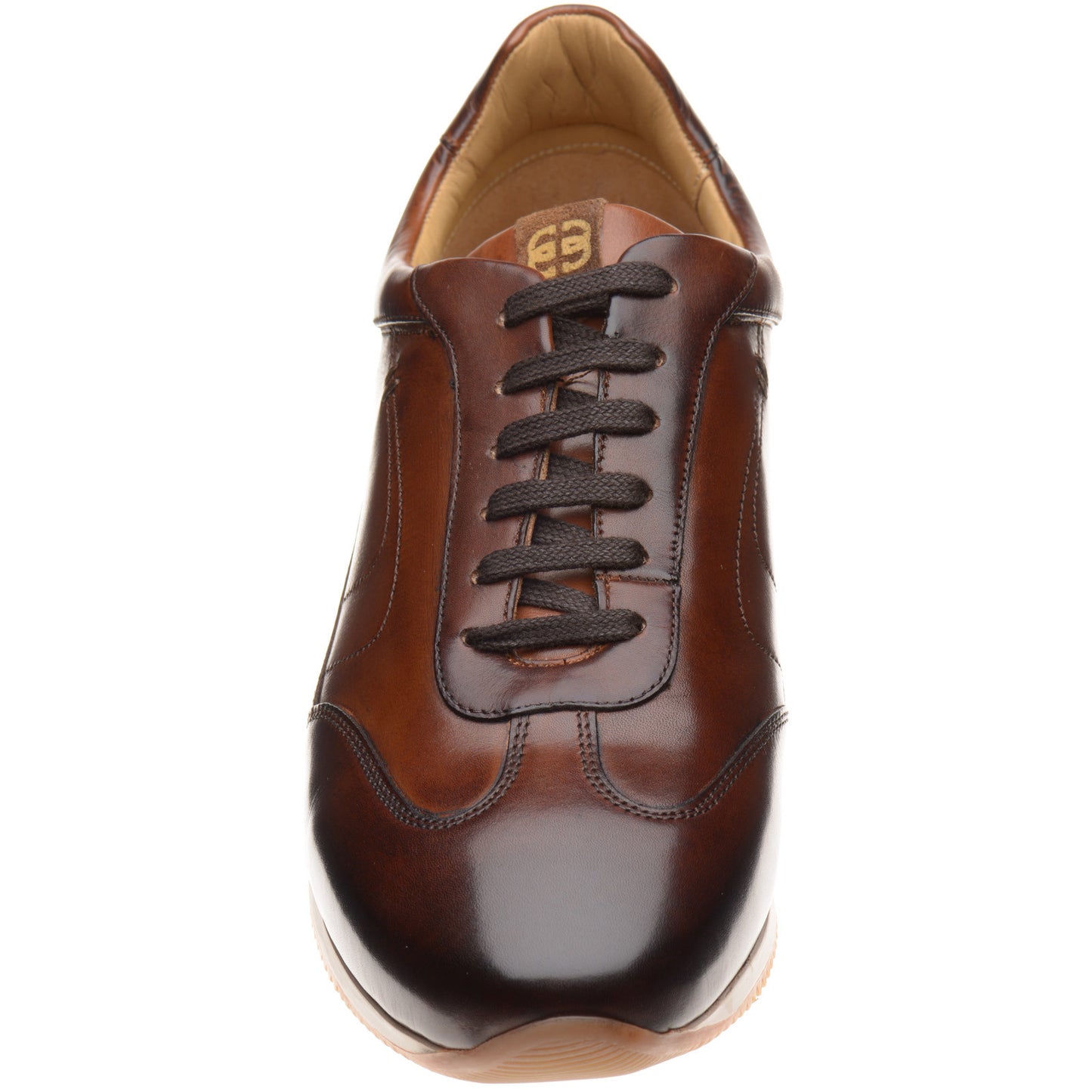 Product image for Barker Sharpe mens rubber-soled in walnut calf