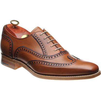 Product image for Barker Spencer in rosewood calf and navy calf