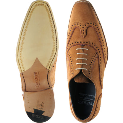 Product image for Barker Spencer in terra suede  burgundy suede