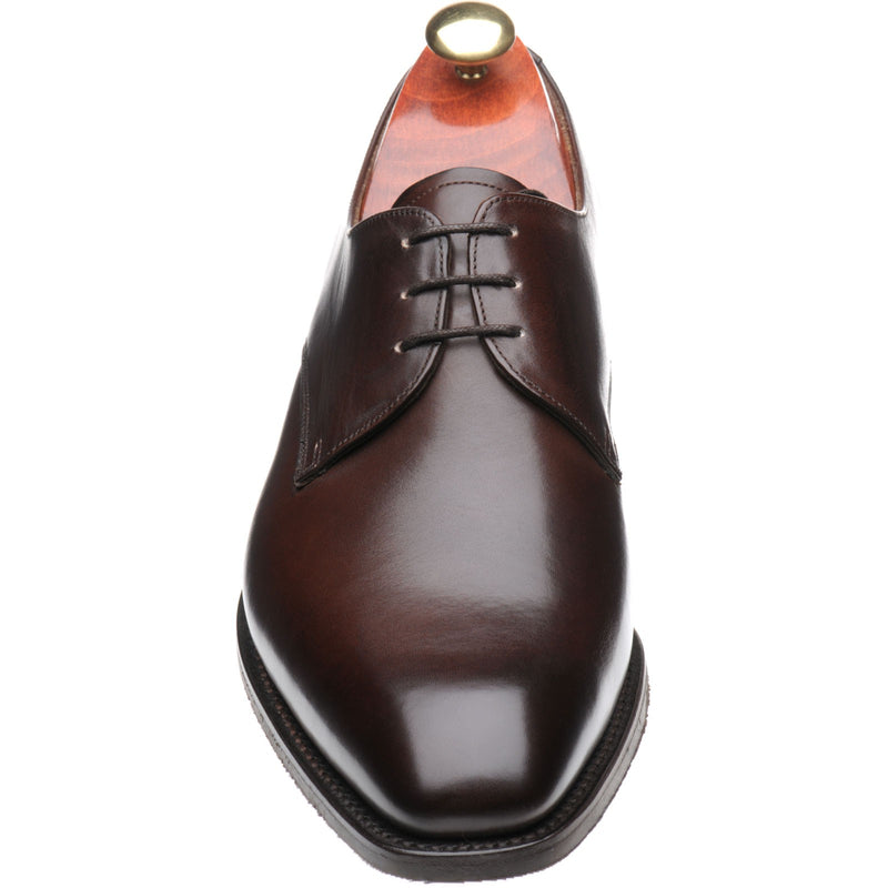 Product image for Barker St Austell mens rubber-soled Derby shoes in dark walnut calf (second)