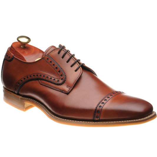 Product image for Barker Stewart in antique rosewood and navy calf