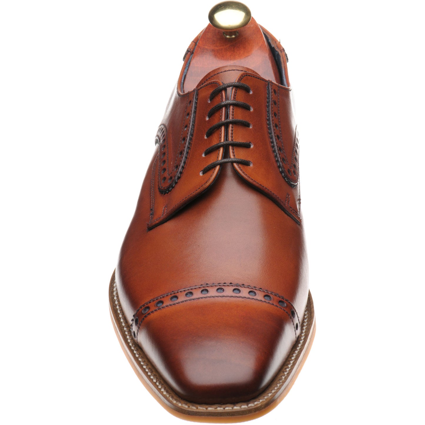 Product image for Barker Stewart in antique rosewood and navy calf