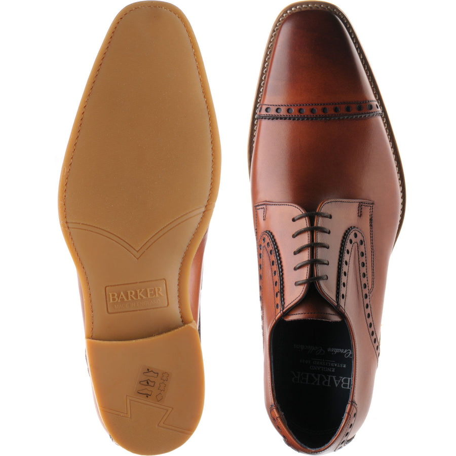 Product image for Barker Stewart in antique rosewood and navy calf