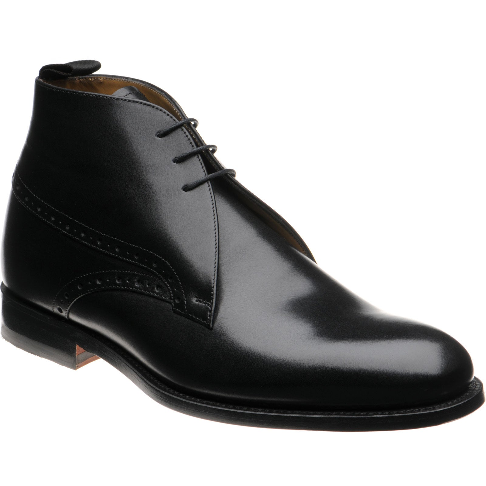 Product image for Barker Tyne II mens hybrid-soled boots in black calf