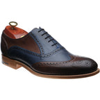 Ebony and Navy Hand Painted Calf