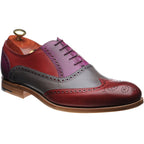 Red Grey Purple Hand Painted Calf