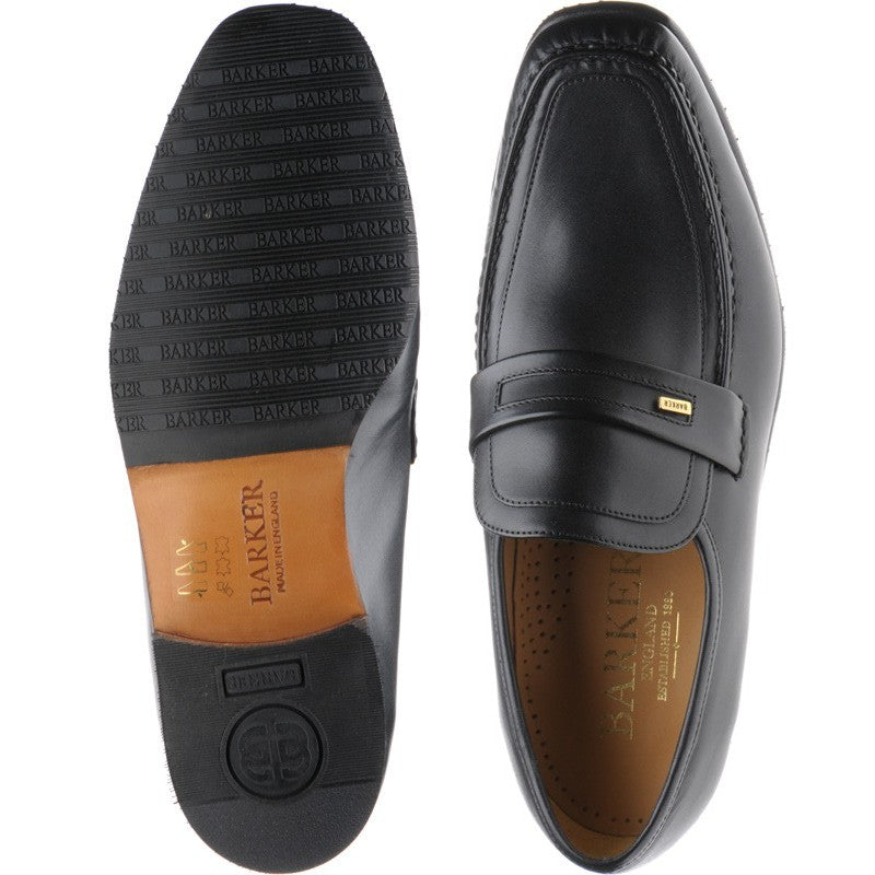 Product image for Barker Wesley in black calf