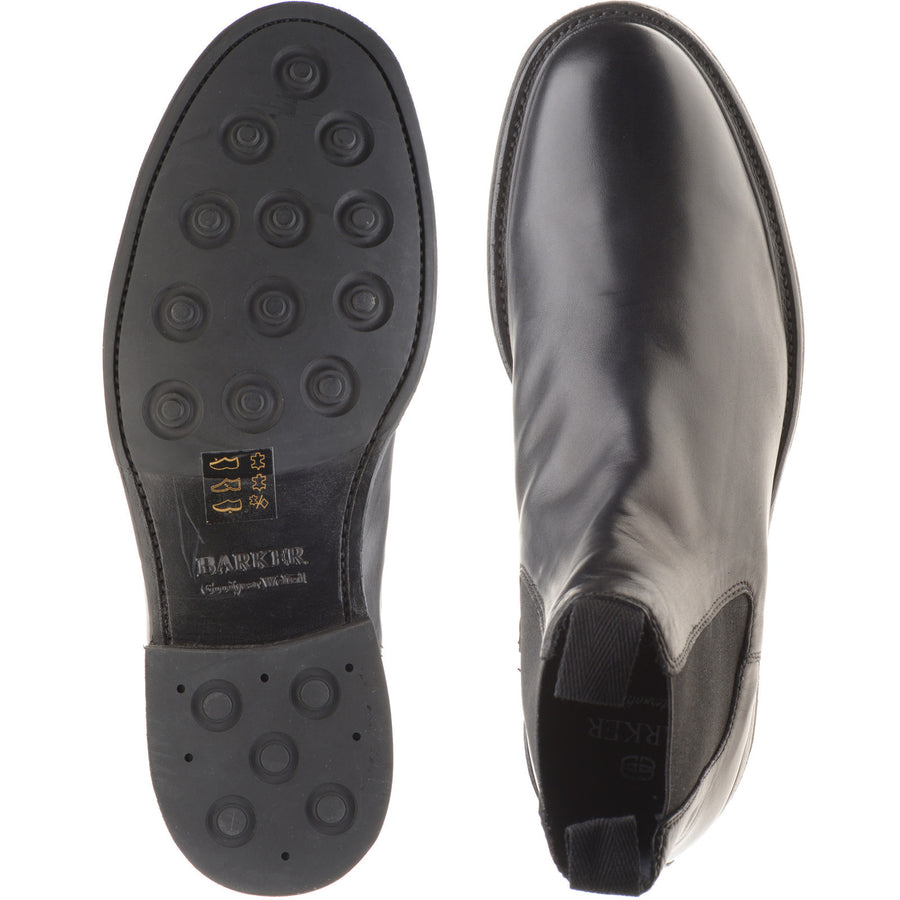 Product image for Barker Wick mens hybrid-soled Chelsea boots in black dip dyed