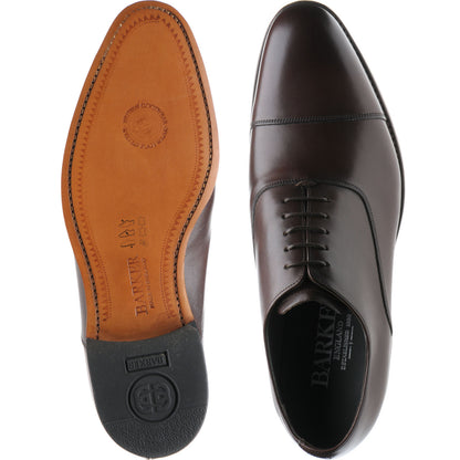 Product image for Barker Winsford mens Oxfords in dark walnut calf (second)