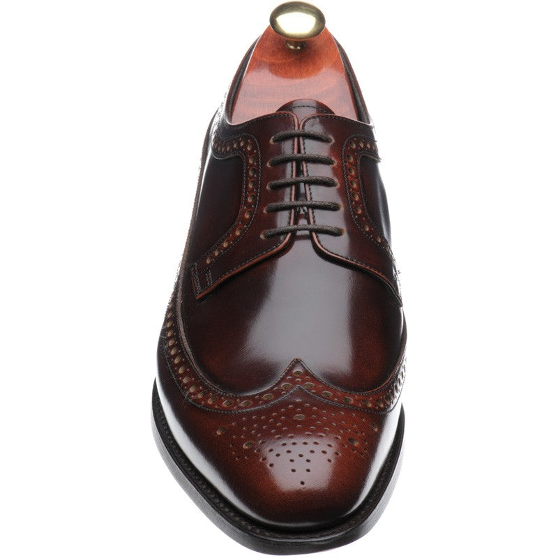 Product image for Barker Woodbridge mens brogues in brandy polished (second)