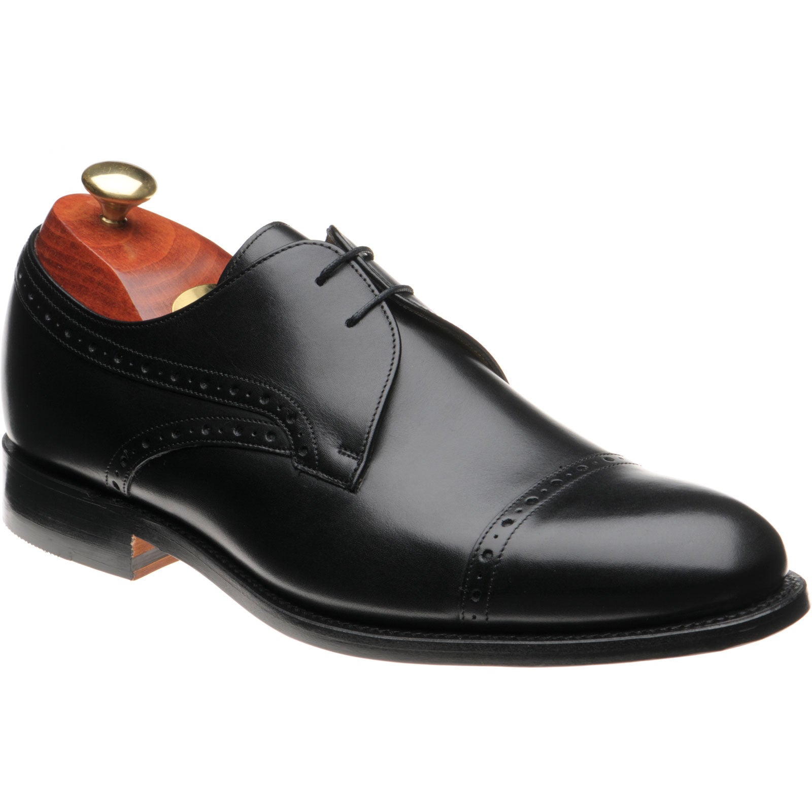 Product image for Barker Wye in black calf