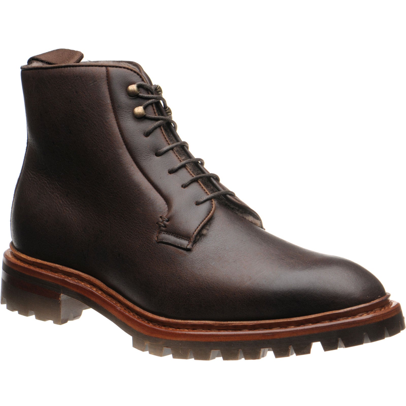 Product image for Carlos Santos 1051 mens rubber-soled boots in brown kudu